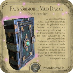 Faux grimoire Mud Dazak